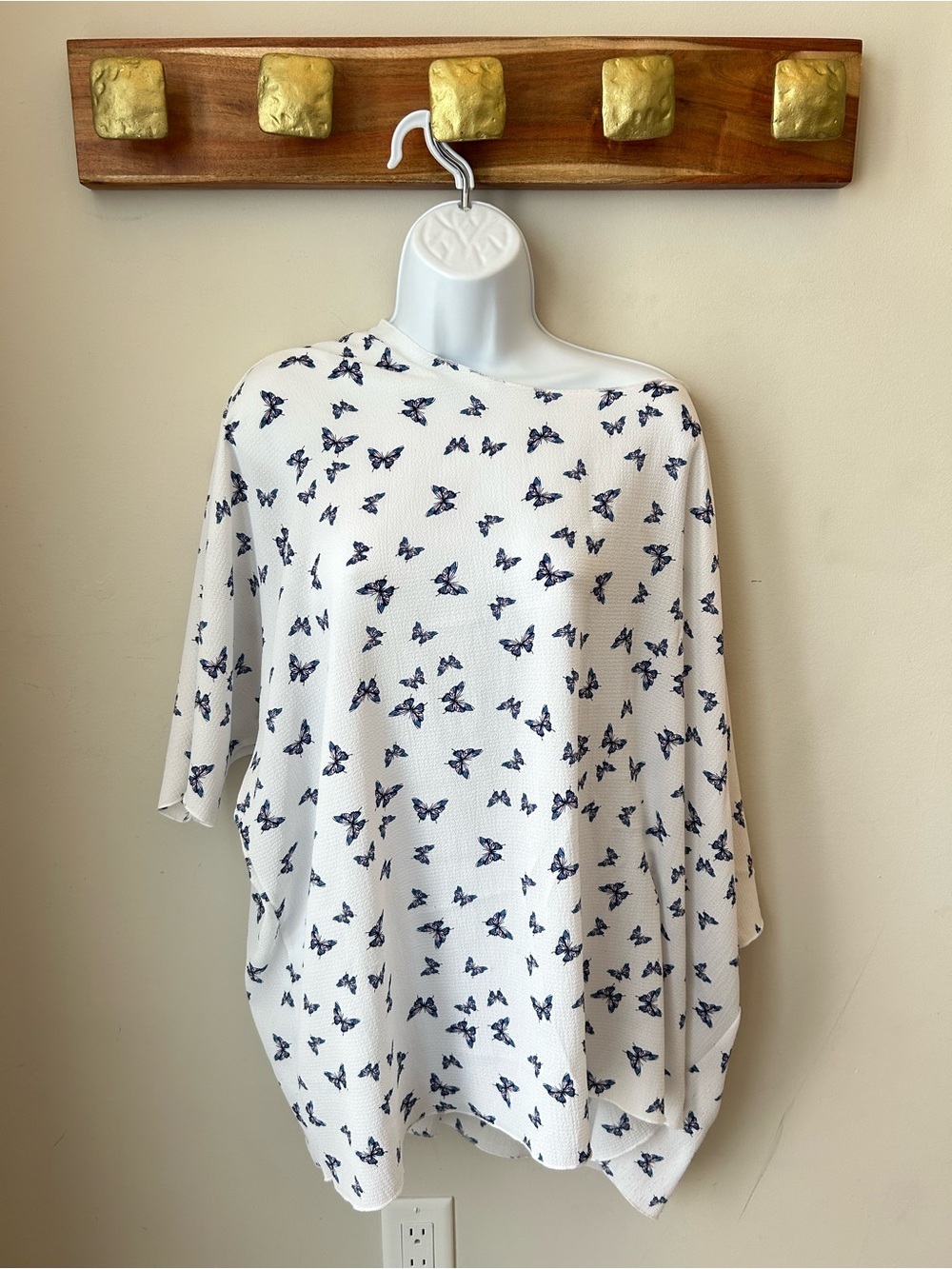 🟢 5 for $25 🟢 Off-shoulder top | Plus Size | Butterfly Print | Cottagecore | Sum